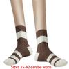 Women Twist Jacquard Fuzzy Plush Socks Winter Warm Color Block Striped Fleece Sleep Socks Thermal Floor Slipper Socks