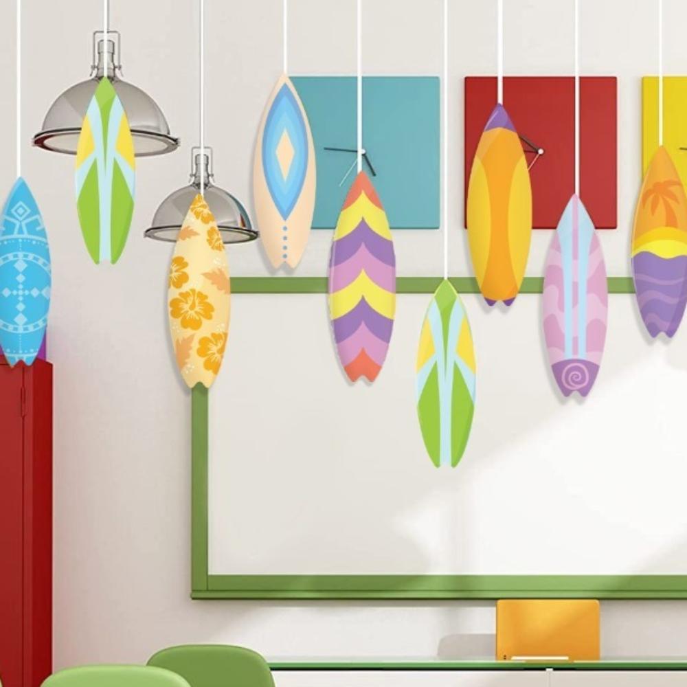 60pcs Waterproof Mini Surfboard Decorations Colorful Beach Party Decoration  Pool Party