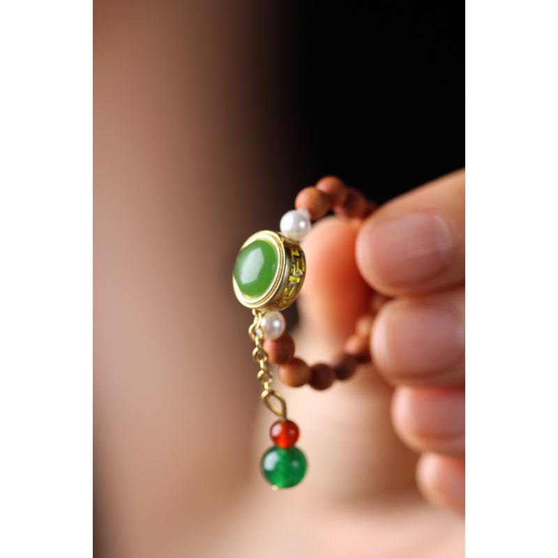 Retro Sandalwood Women s Ring - Creative Gift for Friends