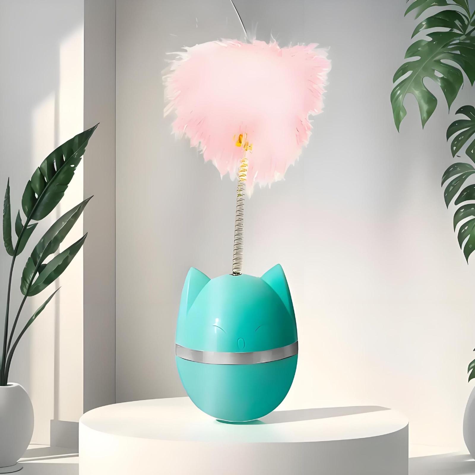 

Игрушка-погремушка с перышком и колокольчиком, интерактивная дразнилка для котят one size зелёный