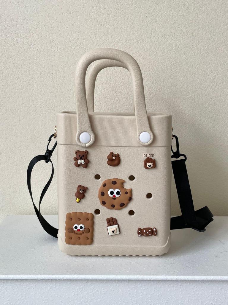 Women's 2024 EVA Portable Commuter Handbag - Small Square Storage Hole Bag