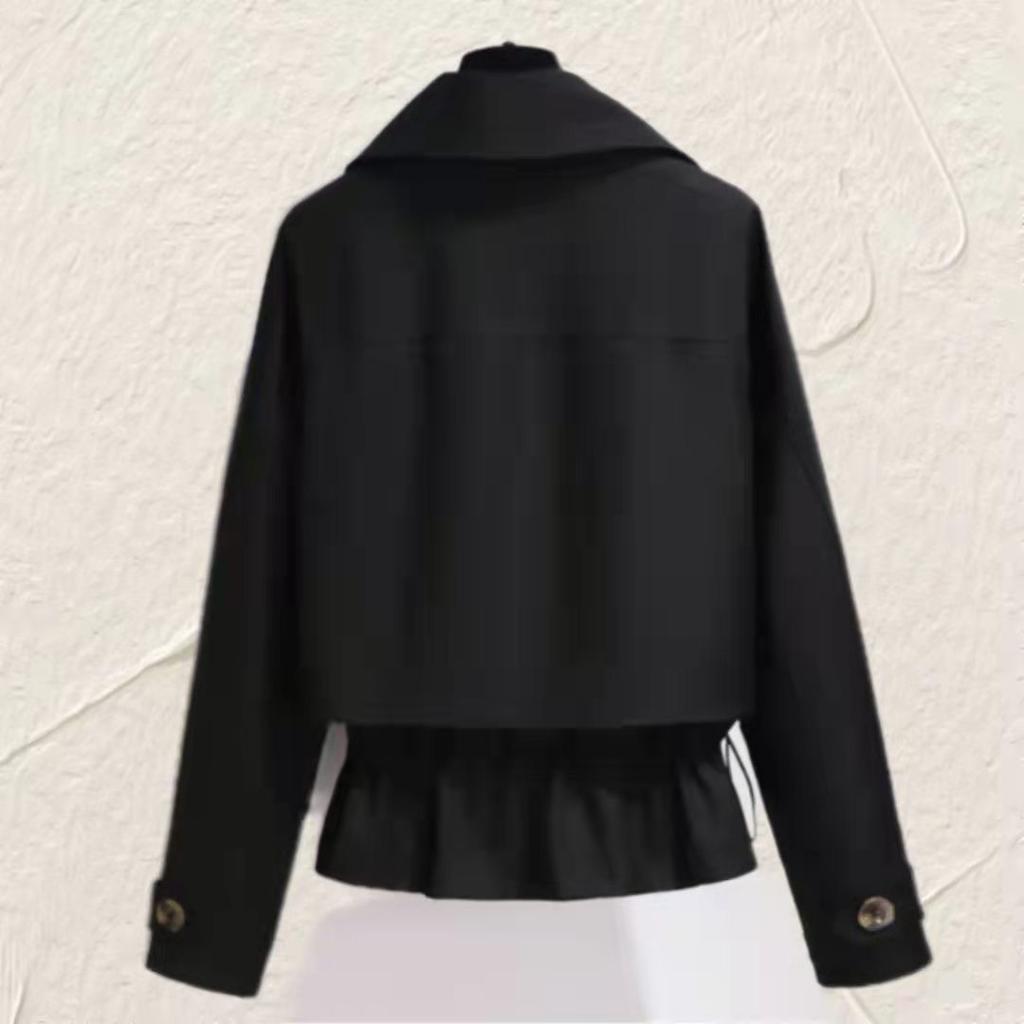 Women's Short Windbreaker Jacket Women's Korean Version Loose Autumn Versatile Short Jacket