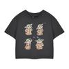 Star Wars The Mandalorian Womens/Ladies Grogu Cropped Short-Sleeved T-Shirt
