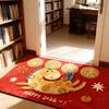 Cartoon Horse Floor Mat Blessing Words Soft 2026 New Year Anti Slip Mat Convenient Lucky Pony Door Mat Door Entrance