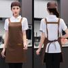 Solid Color Kitchen Apron Oil Resistant Cleaning Apron Waterproof Apron  Restaurant