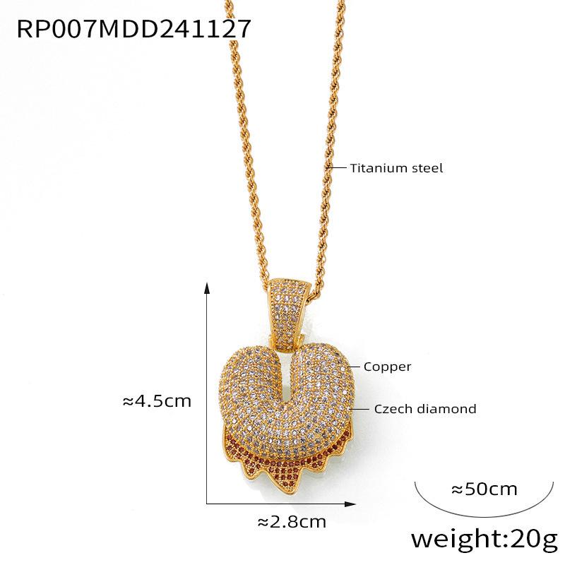 Elegant European-Style Necklace: Women's 26-Letter Diamond-Inlaid Copper Pendant on Titanium Steel Clavicle Chain