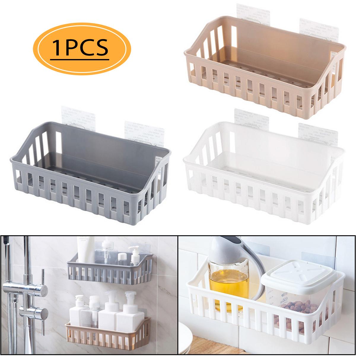 

PDTO клейкая полка для душа, держатель для шампуня, корзина-органайзер для ванной комнаты и кухни