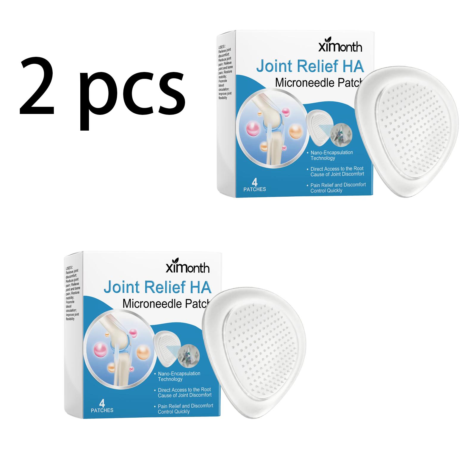 

Ximonth Joint Relief Microneedle Patch, gently soothes joint and muscle discomfort and soreness, topical body and joint care patch 4pcs