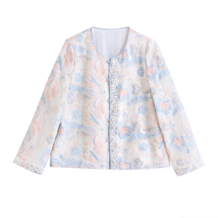 Embroidered Jacket Women's Spring Sunscreen Clothes New Popular Early Spring Super Fire Top