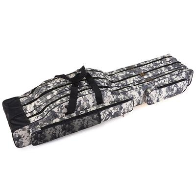 3 Camadas Bolsa De Pesca Portátil Dobrável Vara De Pesca Carretel Bolsa De Pesca Equipamento De Transporte Bolsa De Viagem