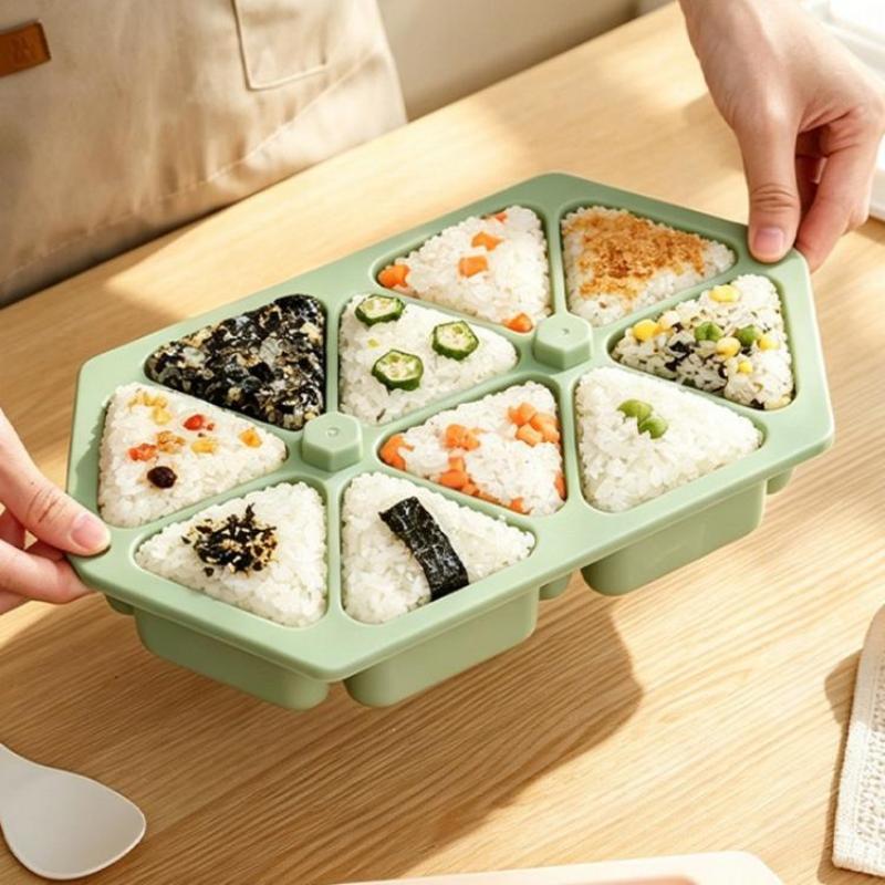 Dreieckige Onigiri-Form Sushi-Herstellungs-Kit Lebensmittelqualität BPA-frei Reiskugel-Former Sushi-Presse Bento-Mittagessenbox-Werkzeug Herstellung von hausgemachtem