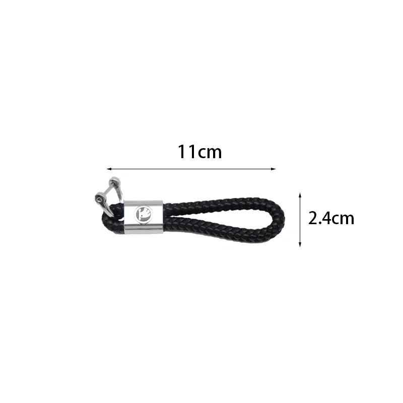 Car Sticker 2026 Hot 3D Metal+Braided Rope Car Styling Key Chain Anti-Lost Car Key Pendant Keyring Accessories For Skoda Yeti Fa