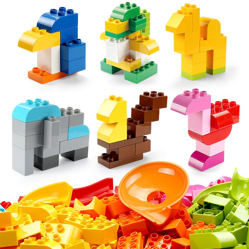 1000g Marble Race Run DIY Bricks Big Size Classic Basic Building Blocks Large Particle Complementary Parts for Bricks Toy Gift