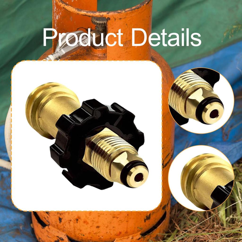 Gas Cylinder Tank Adapter Regulator Valve Accessory Professional Easy to Install Replacement