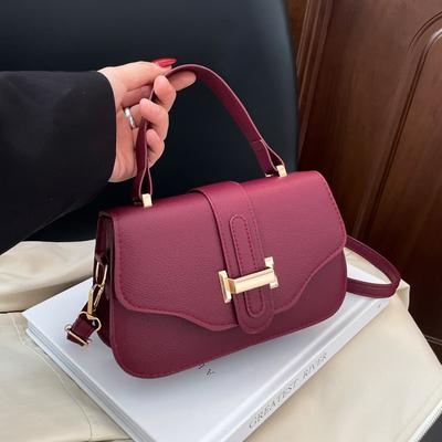 Vintage Small Square Bag for Women Autumn New Style Light Luxury Belt Versatile Shoulder Crossbody Bag