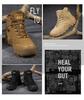Men's Mid-Calf Tactical Combat Boots for Outdoor Hiking and Mountaineering - Anti-Kick Protection