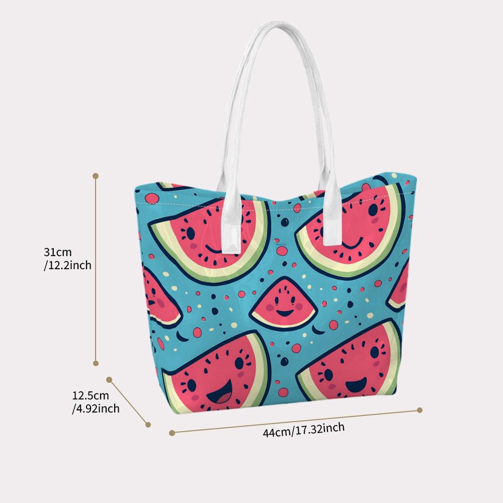 Cute Watermelon Tote Bag Summer Casual Large Handbag for Daily Shopping Travel Use
