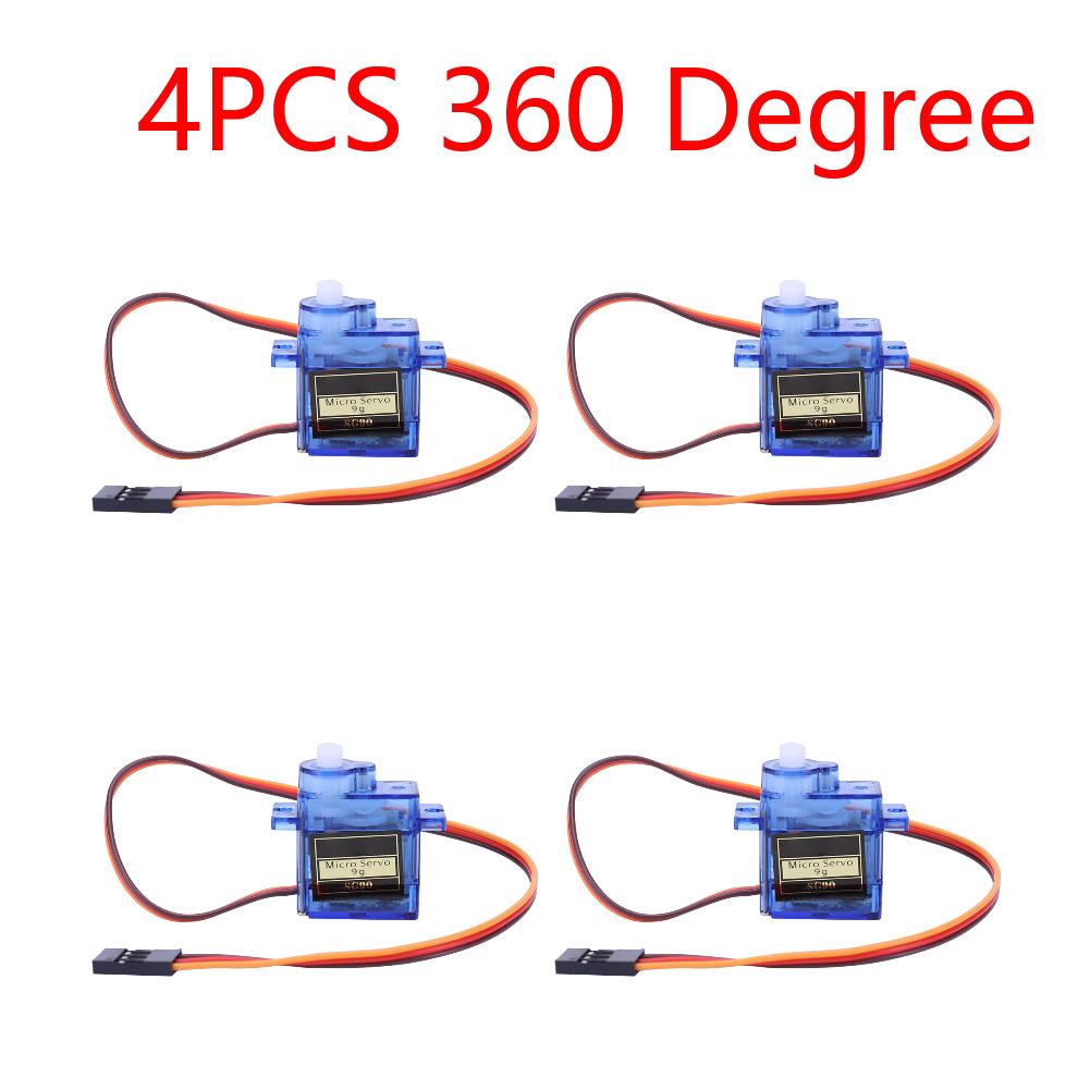 SG90 9G Micro Servo Motor Digital de Asa Fixa Micro Engrenagem Servo Motor 180/360 Graus para RC Helicóptero Aeronave Avião