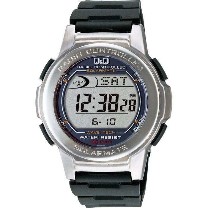 [Citizen Q&Q] Digital Watch, Radio-Controlled, Solar, Waterproof, Date, Urethane Band, MHS5-300, Men s, Silver/Silver.