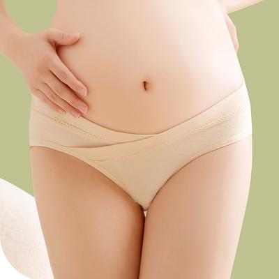 Maternity Underwear Low Waist Belly Support Soft Breathable Panties Anti-bacterial Inner Crotch Pregnant Women Briefs Large Size