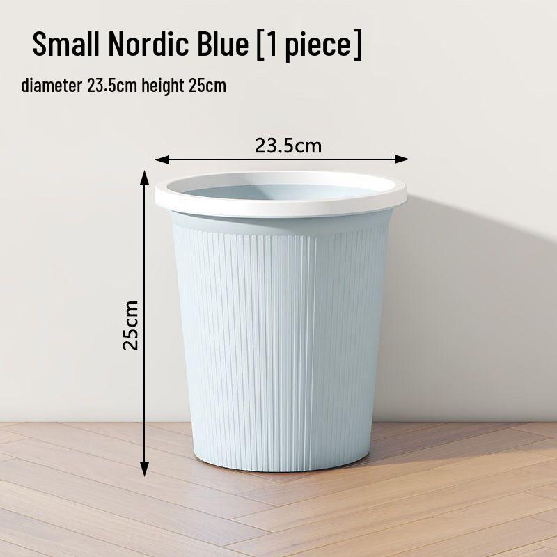 Nordic Style Corner Storage Trash Can - Lidless, Multifunctional, Press Ring Type