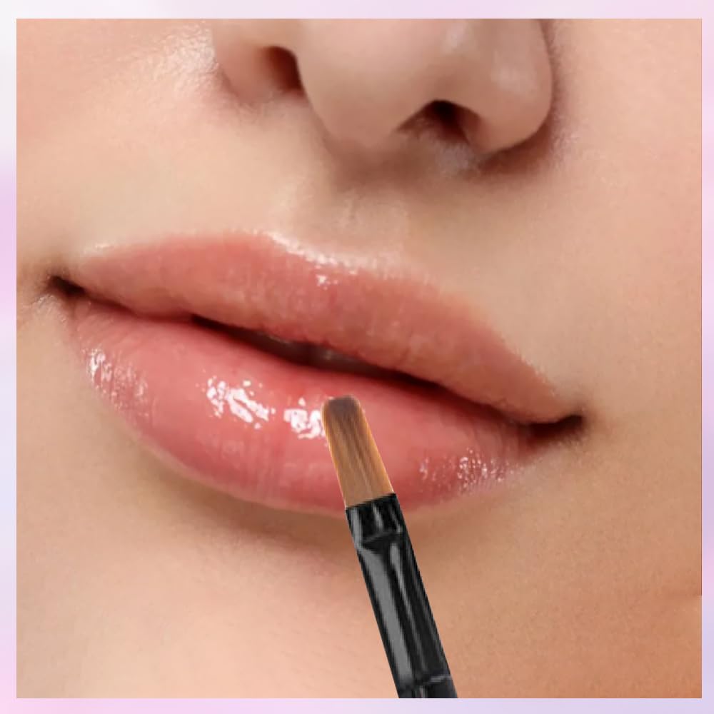 30pcs Disposable Eyeshadow Applicators, Lip Brush Lip Liner Brush Makeup Cosmetic Tool for Eyeshadow Lipstick, Black