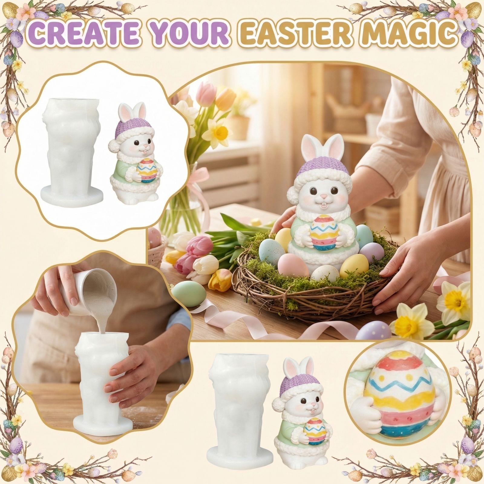 

Easter Aromatherapy Gypsum DIY Silicone Mold One Size