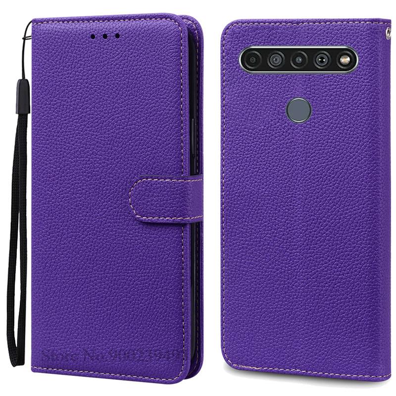 For LG K61 Etui Myk Silikon Lær Lommebok Flip Etui For LG K61 Deksel Coque For Fundas LG K61 LGK61 K 61 Telefonetuier Skall