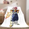 1PC Son Goku  Print Flannel Blanket, High quality All Seasons, Home Decor, Warmth and Comfort, Perfect for Christmas Gifts