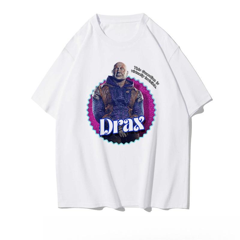 Originální pánské a dámské tričko s krátkým rukávem s potiskem Groot a Raccoon z Strážců Galaxie, velká velikost, pánské oblečení