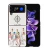 K-KPOP A-ATEEZ Coque Case For Samsung Galaxy Z Flip 7 6 Flip4 Flip5 Zflip3 Black Hard PC Phone Shell Protective Cover