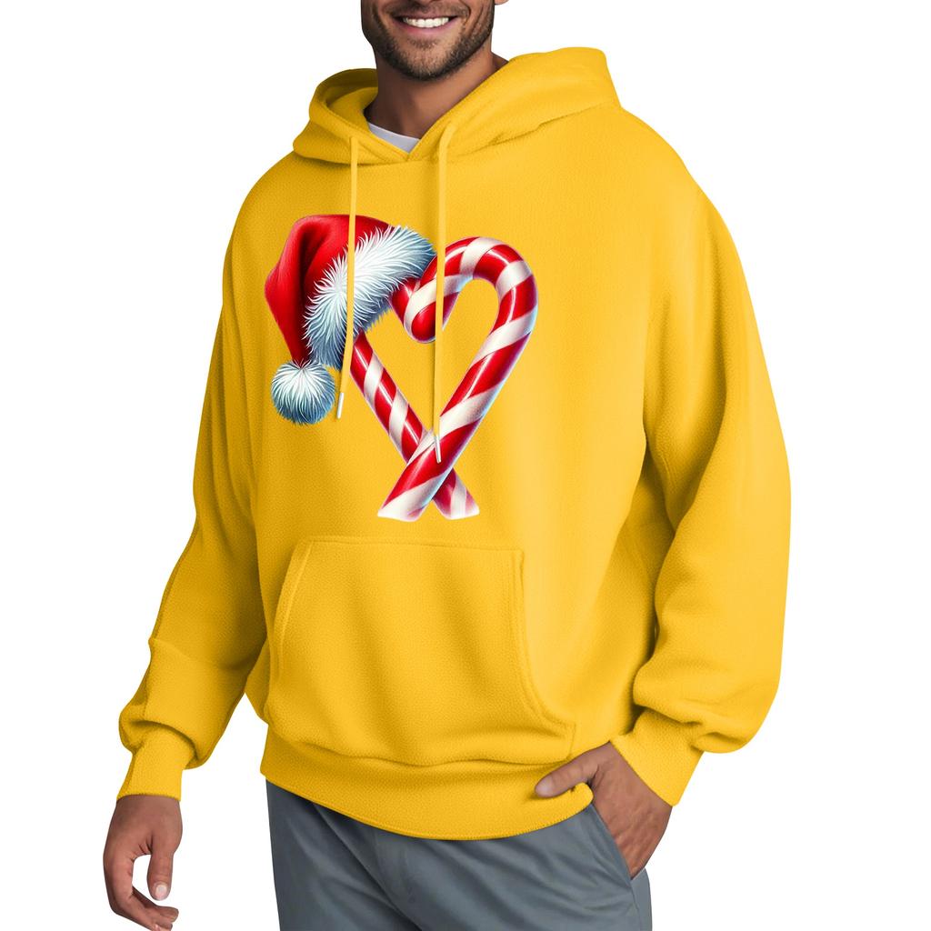 Men's Hooded Sweatshirt, Contrasting Color Sweatshirt, Sports   Casual Jacket