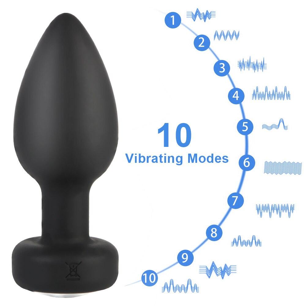 RH 10 Frequency Butt Plug Sex Shop Sexy hračky pro gaye ženy muže bezdrátové dálkové ovládání anální zástrčka vibrátor pro milovníky masáží prostaty