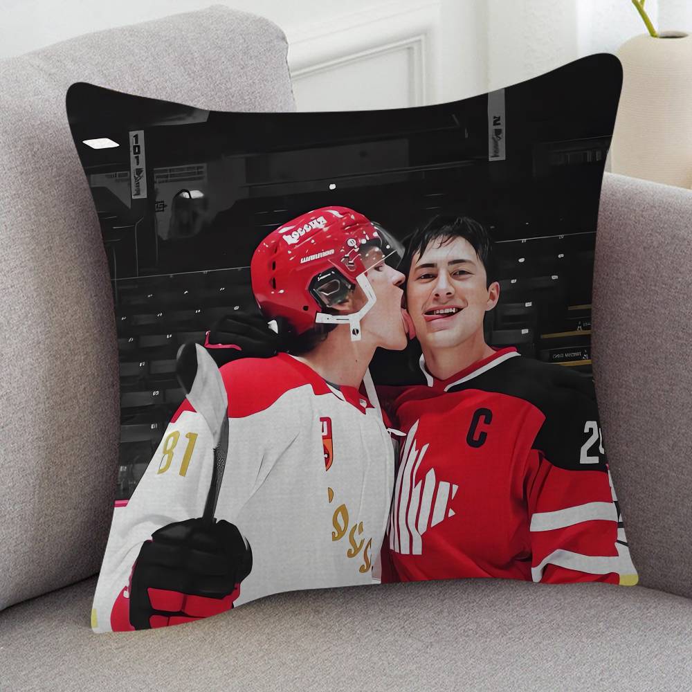 TV Drama Heated Rivalry Cartoon Series Square Pillowcase Soft Waist Sofa Cushion Cover Bedroom Room Pillowcase