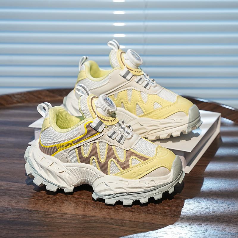 

2025 spring and autumn new baby shoes fashion children s sports shoes 26 yards/16cm жёлтый