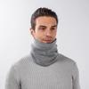 Nackenschutz und winddichter Winterschal Damen warmer Pullover Schal gestrickte Wolle verdickte Nackenabdeckung falscher Rollkragen Schal