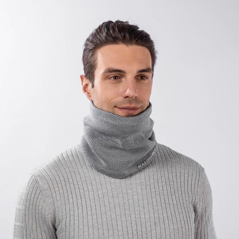 Nackenschutz und winddichter Winterschal Damen warmer Pullover Schal gestrickte Wolle verdickte Nackenabdeckung falscher Rollkragen Schal