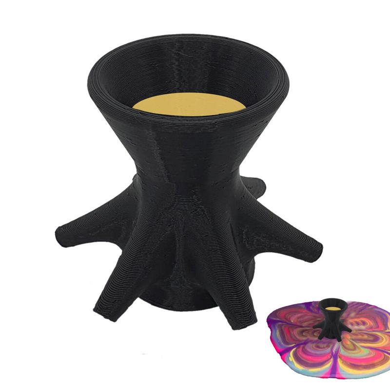 Reusable Paint Pouring Split Cup Mini 7-Leg Funnel Split Cup For DIYMaking Pour Painting Mandala Flower Pattern Paint