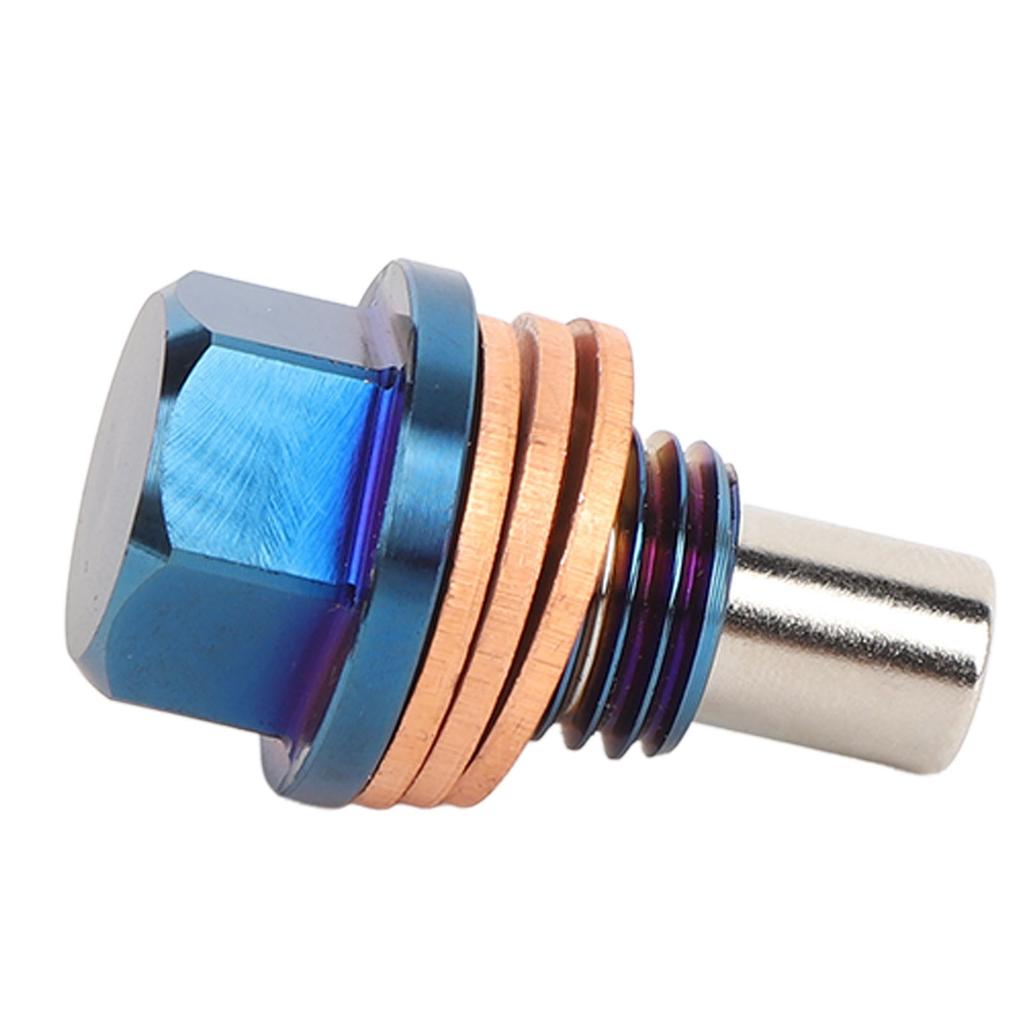 M12 X 1.5 Magnetic Oil Drain Plug Ti Alloy Universal Extract Small Metal Particles Magnetic Oil Pan