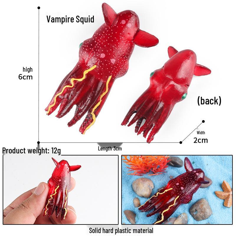 Solid Cross Water Drop Fish Simulation Toy Model - Bobo Sea Creature Ornament