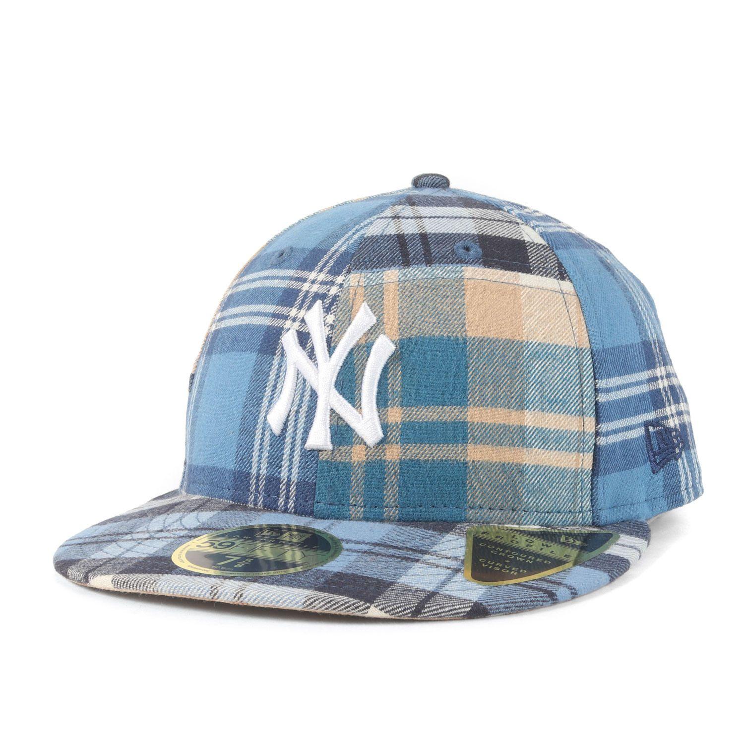 Used [New] KITH NYC Kiss 7 5/8 (60.6cm) | 22AW NEW ERA New York Yankees Patchwork Checkered Flank Baseball Cap (Pieced Plaid Low Profile 59Fifty)