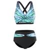 Women Sexy Bikini Set Two Pieces Swimsuit Fashion Push Up Floral Printed Split Swimsuit Bikini Suit Female Beach Halter Swimwear