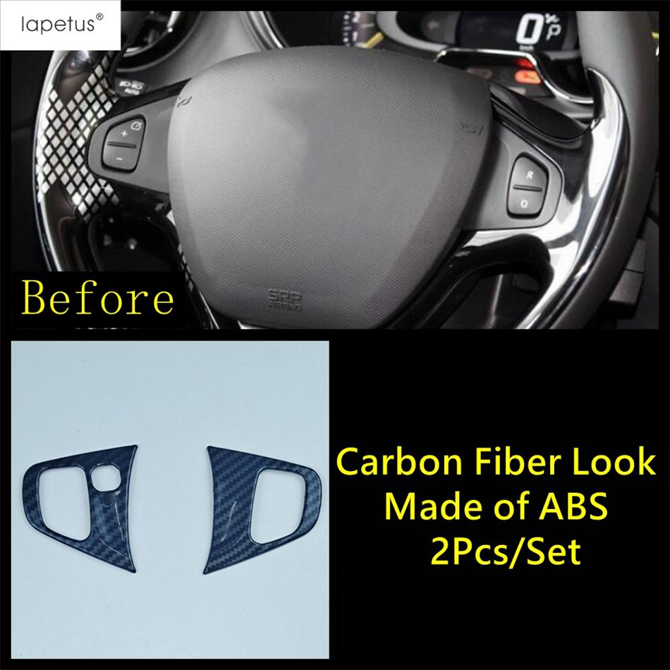 Adesivi Copri Trim Volante Auto Accessori Interni Fibra di Carbonio Per Renault Clio4 Clio 4 2013 2014 2015 2016 2017 2018