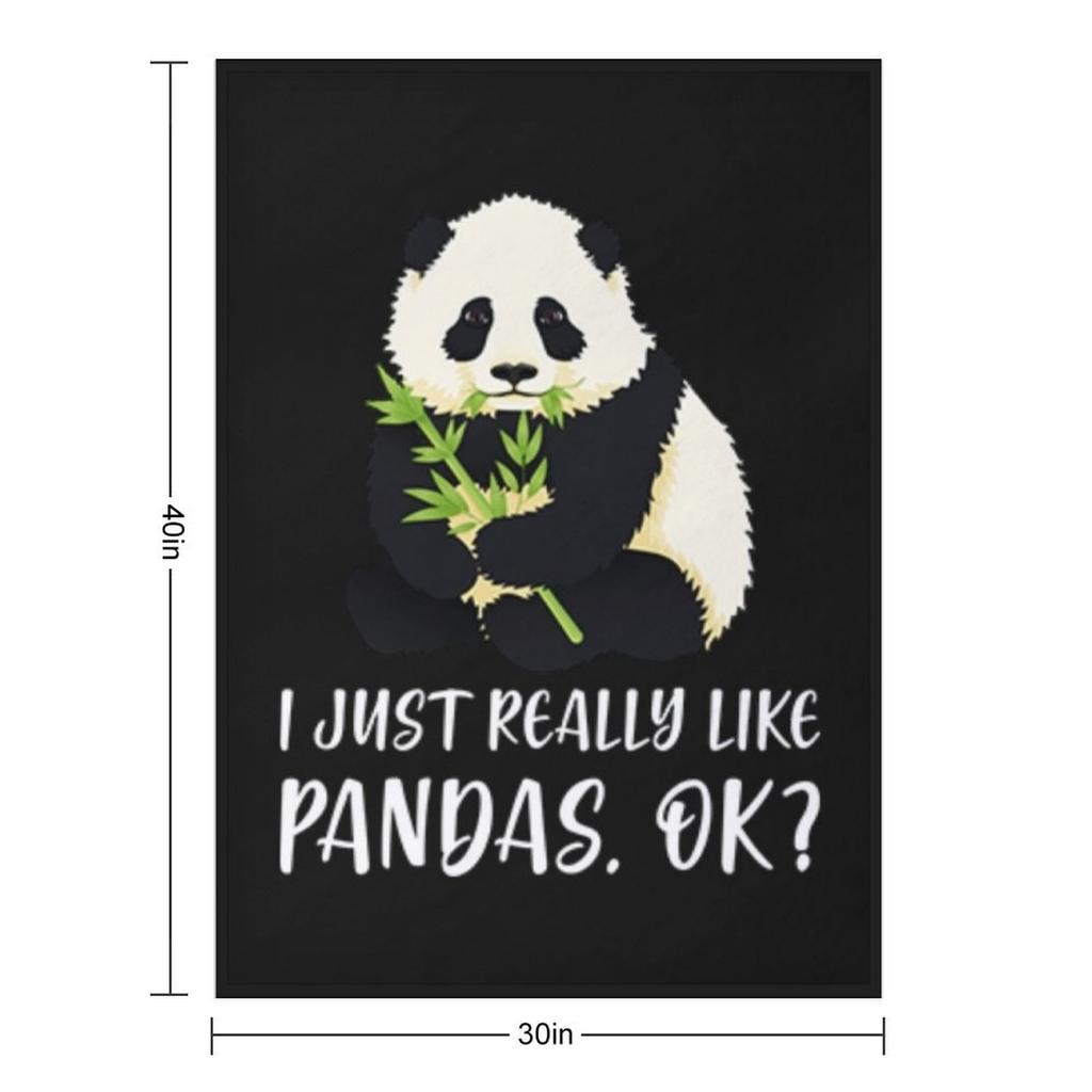 Ich mag Pandas einfach wirklich, OK? Überwurfdecke Einzeldecke für dekoratives Sofa Baby Extra große Überwurfdecken