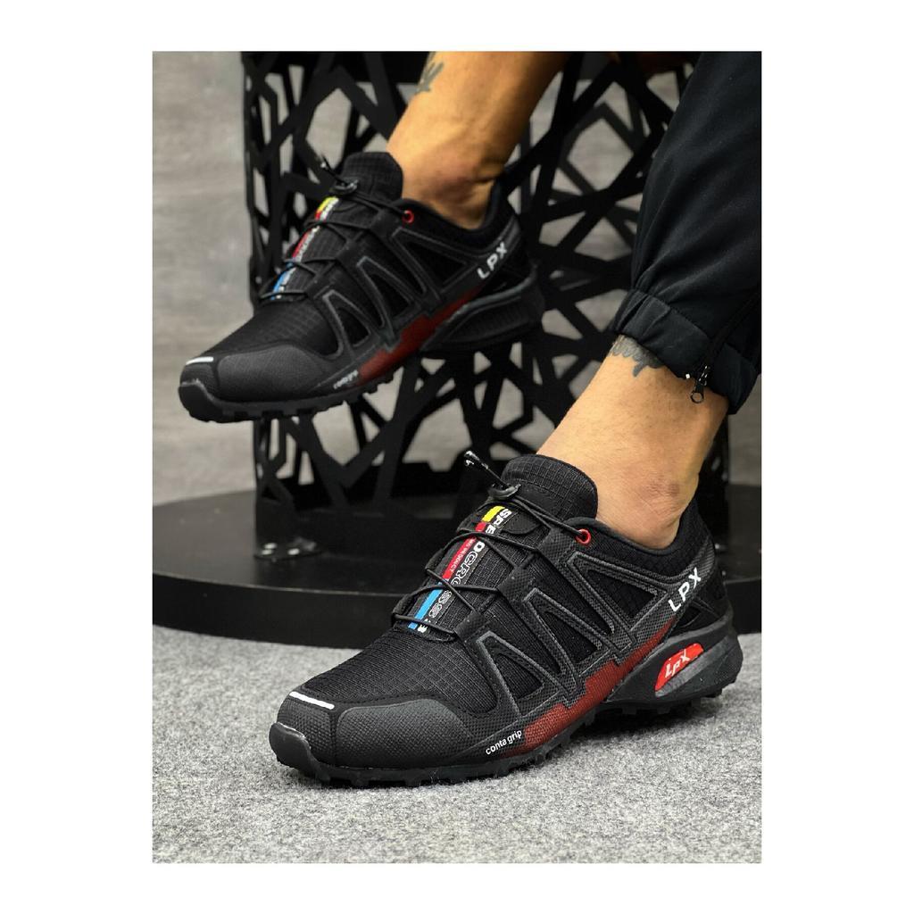 Men's Orthopedic Rubber Laced Triangle Detailed Daily Sneaker Nk0596
