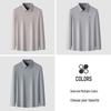 MONTAGUT Men's Cashmere Blend Long Sleeve Shirt