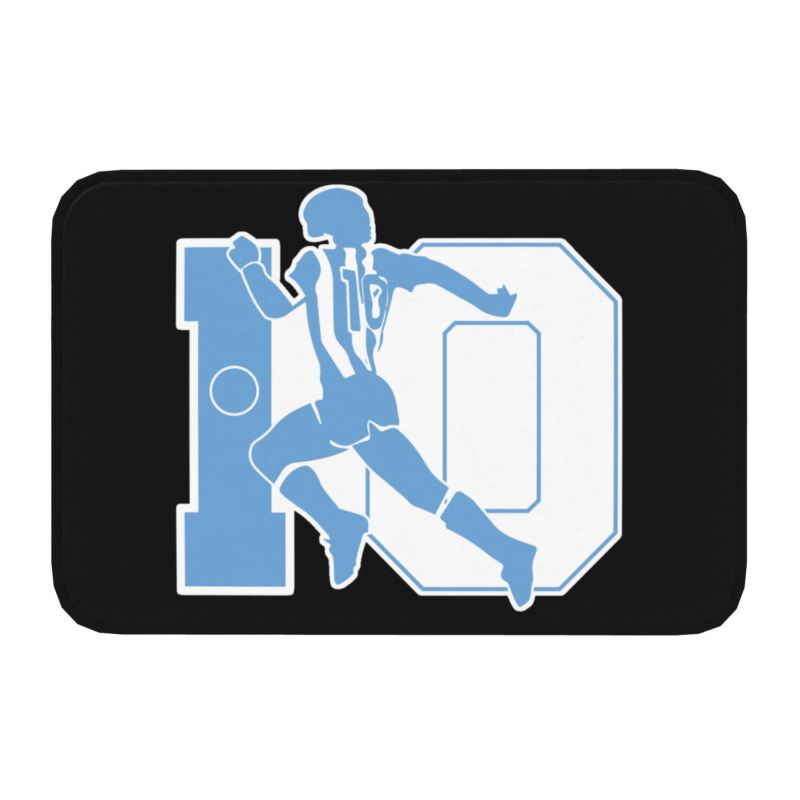 Custom Maradona Doormat Mat Anti-Slip Argentina Soccer Legend 10 Kitchen Bath Garden Rug Carpet 40*60cm