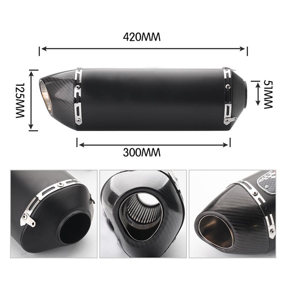 Stainless Steel Modified Exhaust Pipe for GSXR750, Z1000, CBR1000, R1R3R25 Motorcycles