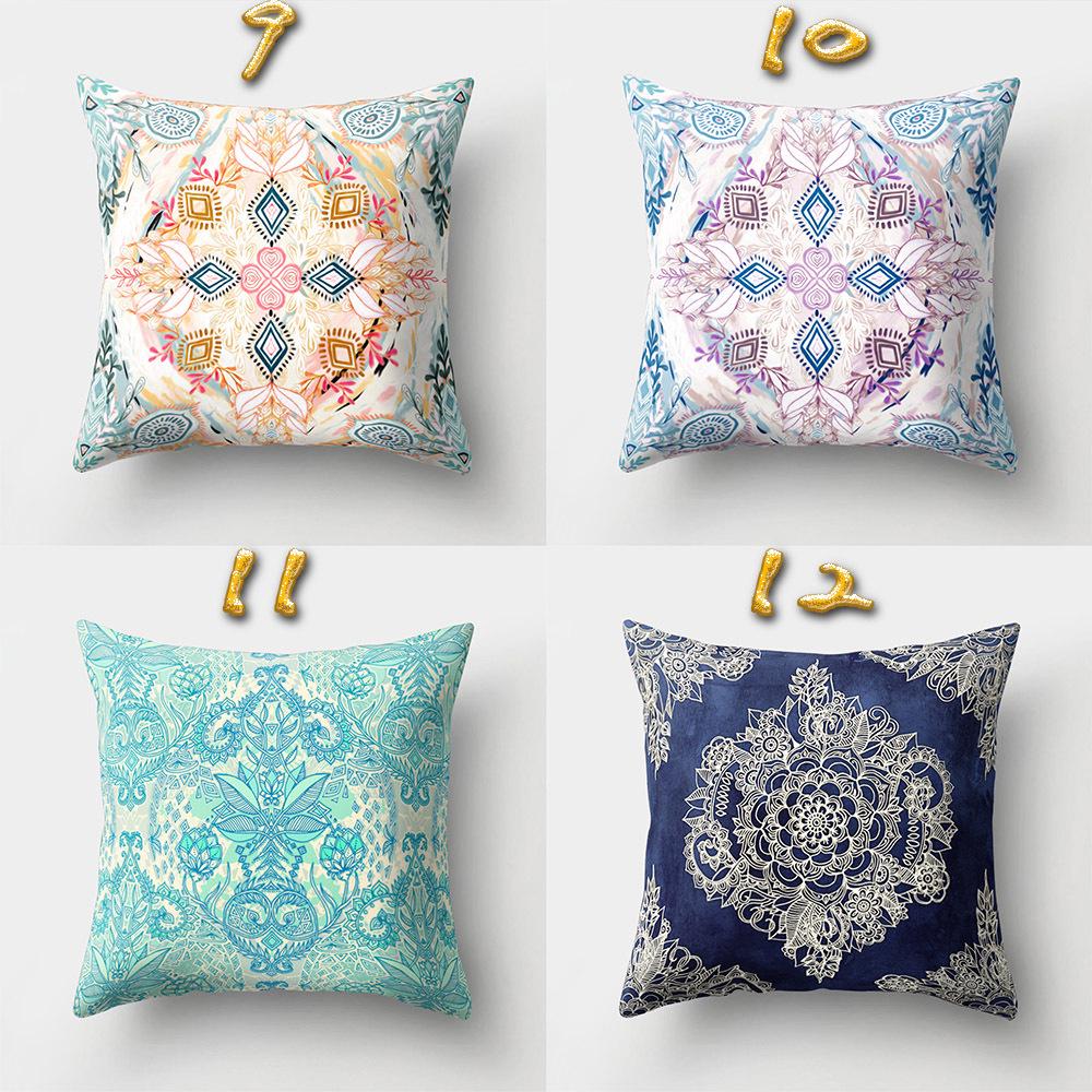 Creative Home Office Pillowcase Geometric Pattern Polyester Pillowcase