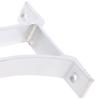 4Pcs Aluminum Alloy Curtain Rod Brackets Heavy Duty Thickened Curtain Rod Holders Retro Style Wall Mount Brackets for Curtains
